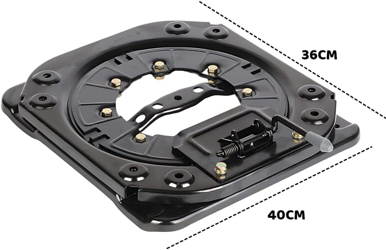 Swivel Car Seat Base Heavy Duty Chair Swivel Base, Bar Stool Swivel Steel Plate 360 Degree Rotatable Replacement Swivel Seat Parts for RV Camper Boat Bus Seat DIY Chair image number 5