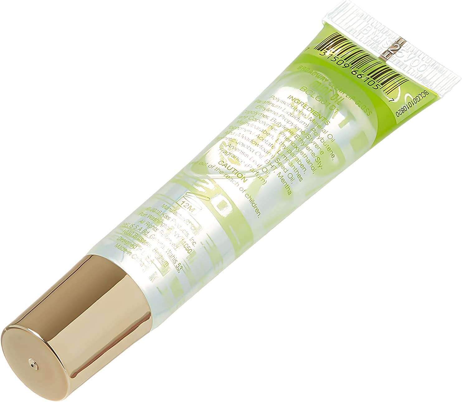 Broadway Vita-Lip Clear Lip Gloss 0.47Oz/14Ml (BCLG0101- Mint Oil) image number 2