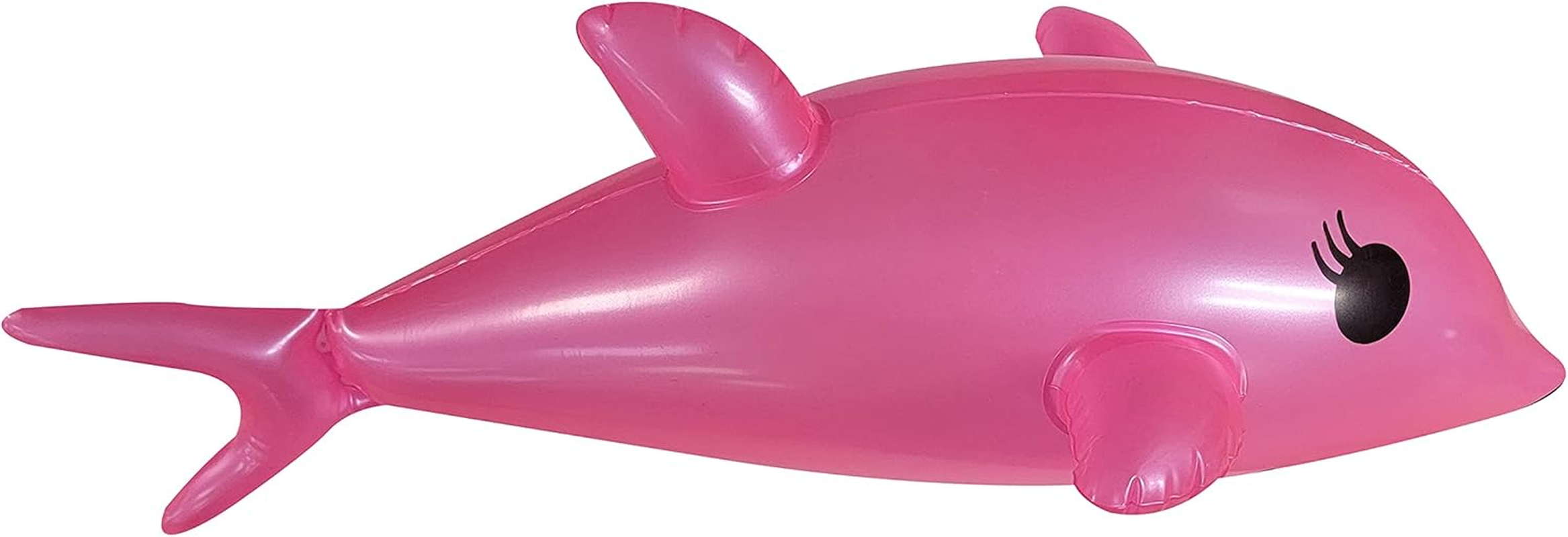 Blue and Pink Pearlized 22" Dolphin Inflatable Pool Toy (Set of 2) Inflate Beach Poolside Aquatic Sea Inflates (3 Sets - 3 Blue + 3 Pink)