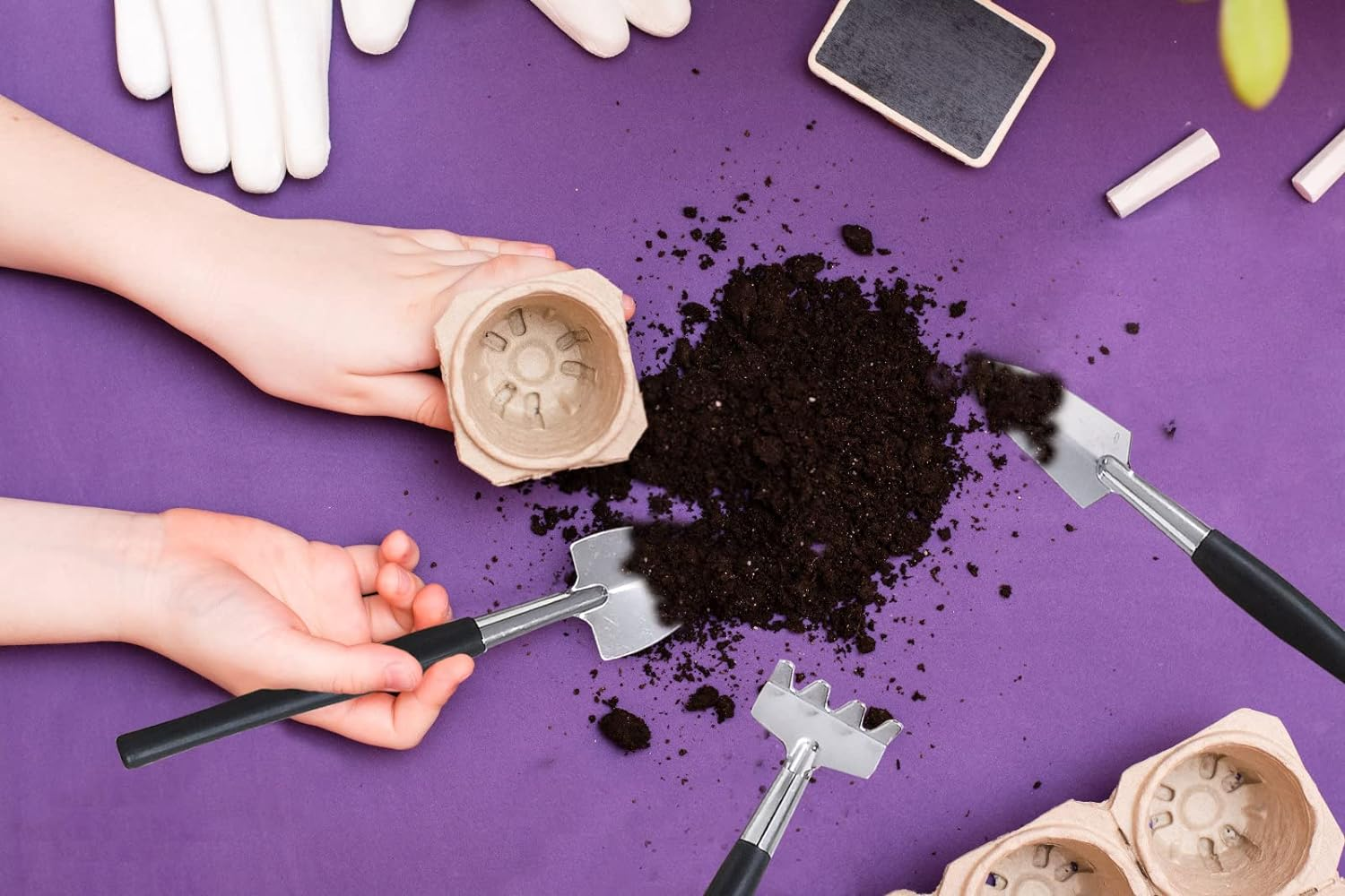 12 Pcs Succulent Tools Set Mini Transplanting Garden Tools Kit for Indoor Gardening Flower Pot Cactus Care image number 3