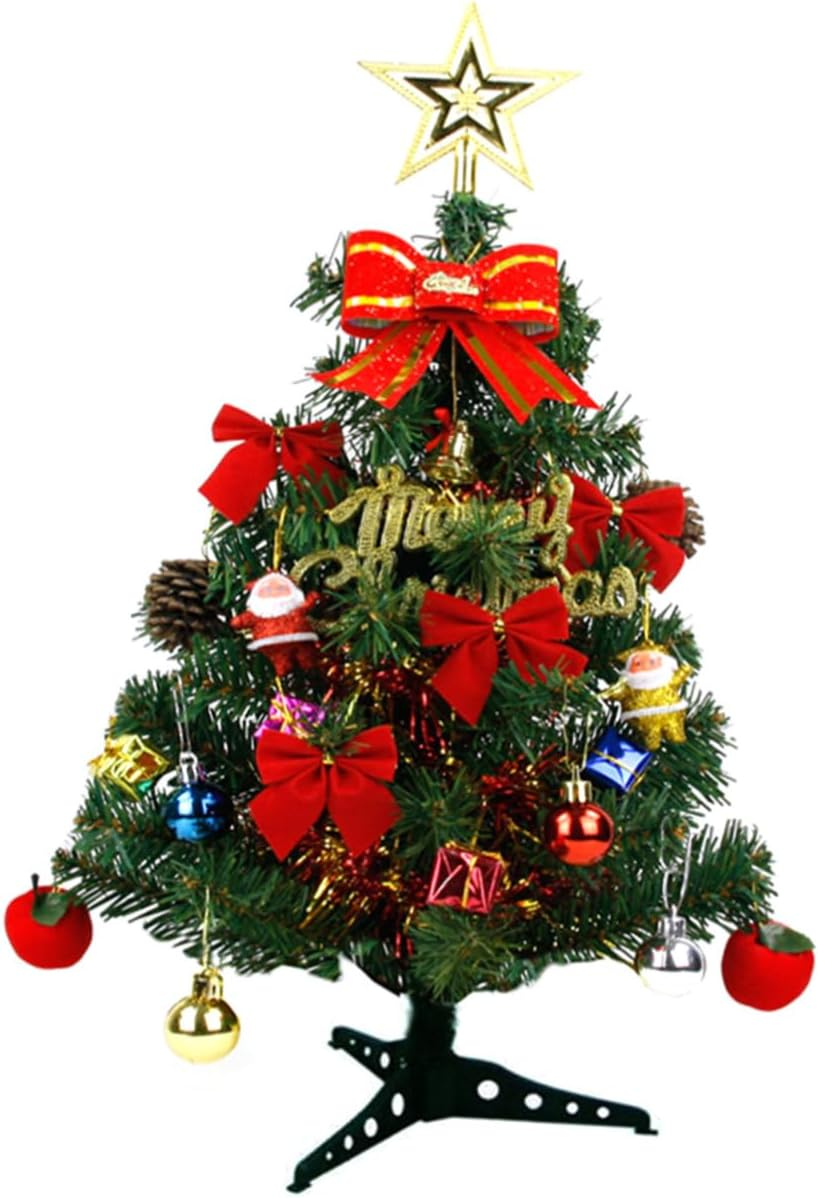 CANIGHT Tabletop Christmas Tree Artificial Xmas Tree Decor Ornaments for Home Party Holiday Decoration image number 1