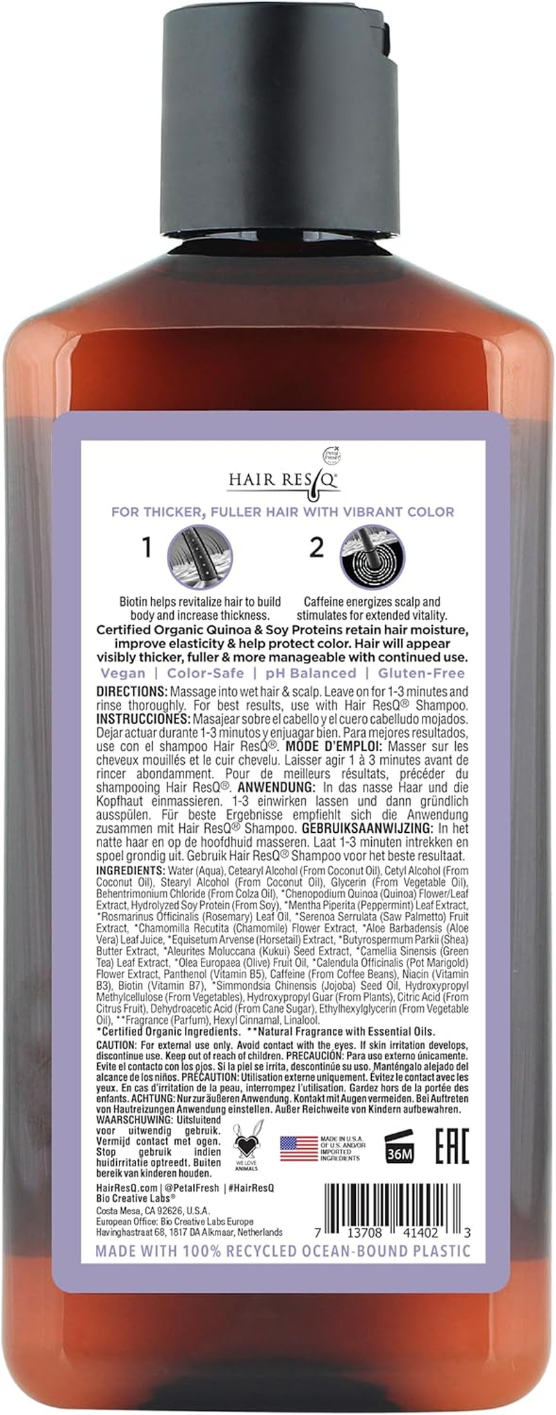 Petal Fresh Pure Hair Resq Color Protection Conditioner, 355 Ml image number 2