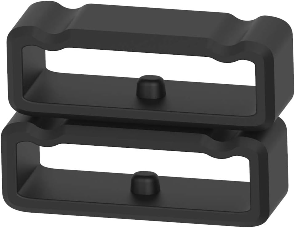 Strap Loop Fastener Rings Intended for Suunto 9/Baro/Suunto Spartan Ultra/Spartan Sport/Spartan Sport Handgelenk Hr/Spartan Sport Band Strap Wristband Soft Flexible Silicone Keeper Security Loop Intended for Suunto 9 Bands Black (11 of Pack, Black) image number 5