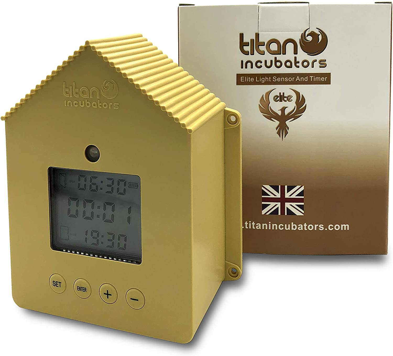 Automatic Chicken Door Opener for Chicken Coop/Chicken House with Light Sensor and Timer - Elite image number 2