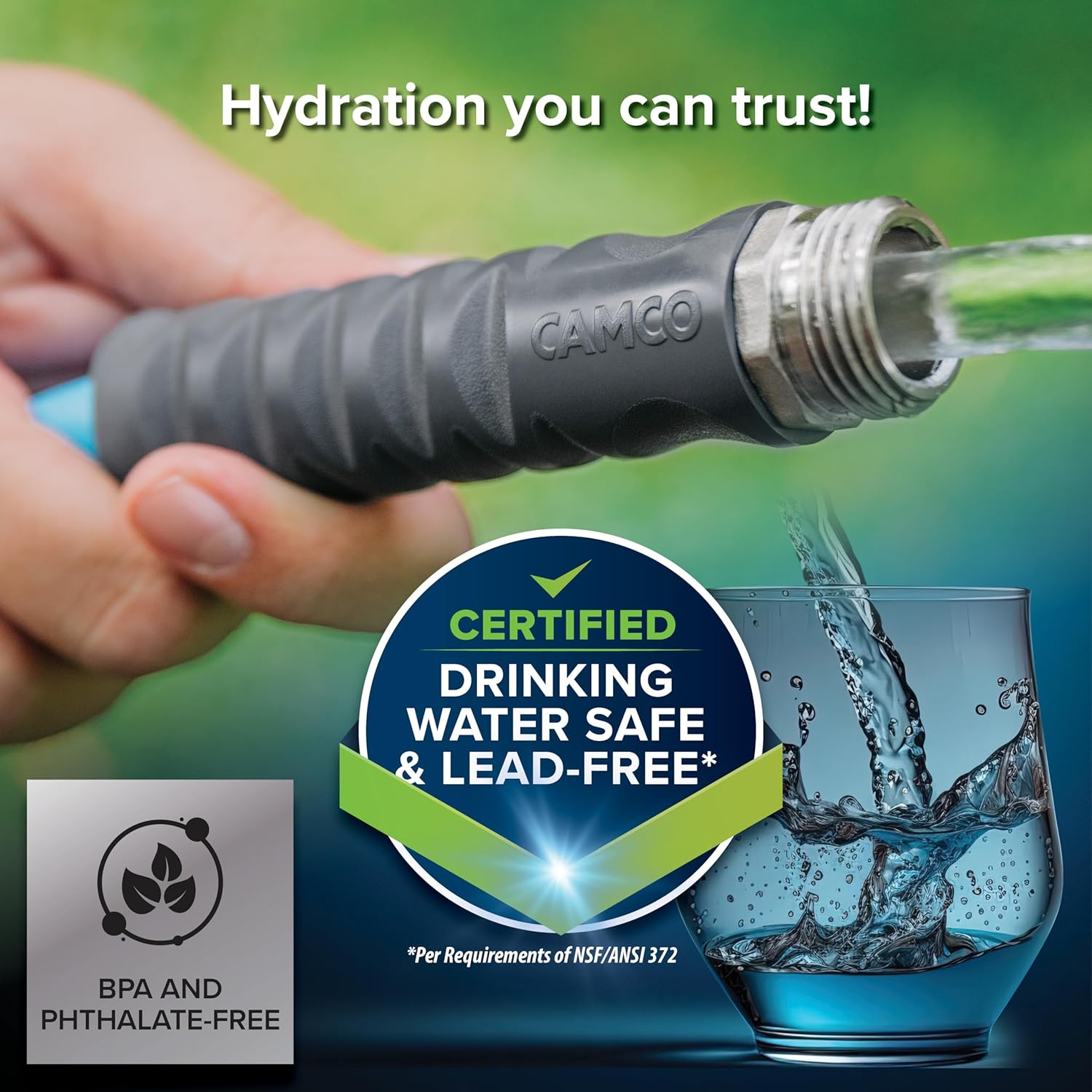 Camco Evoflex 35-Ft RV Drinking Water Hose - Features Extra Flexible Design W/Stainless Steel Strain Relief Ends - Lead-Free, Bpa-Free and Phthalate-Free - 5/8&rdquo; inside Diameter (22595) image number 3