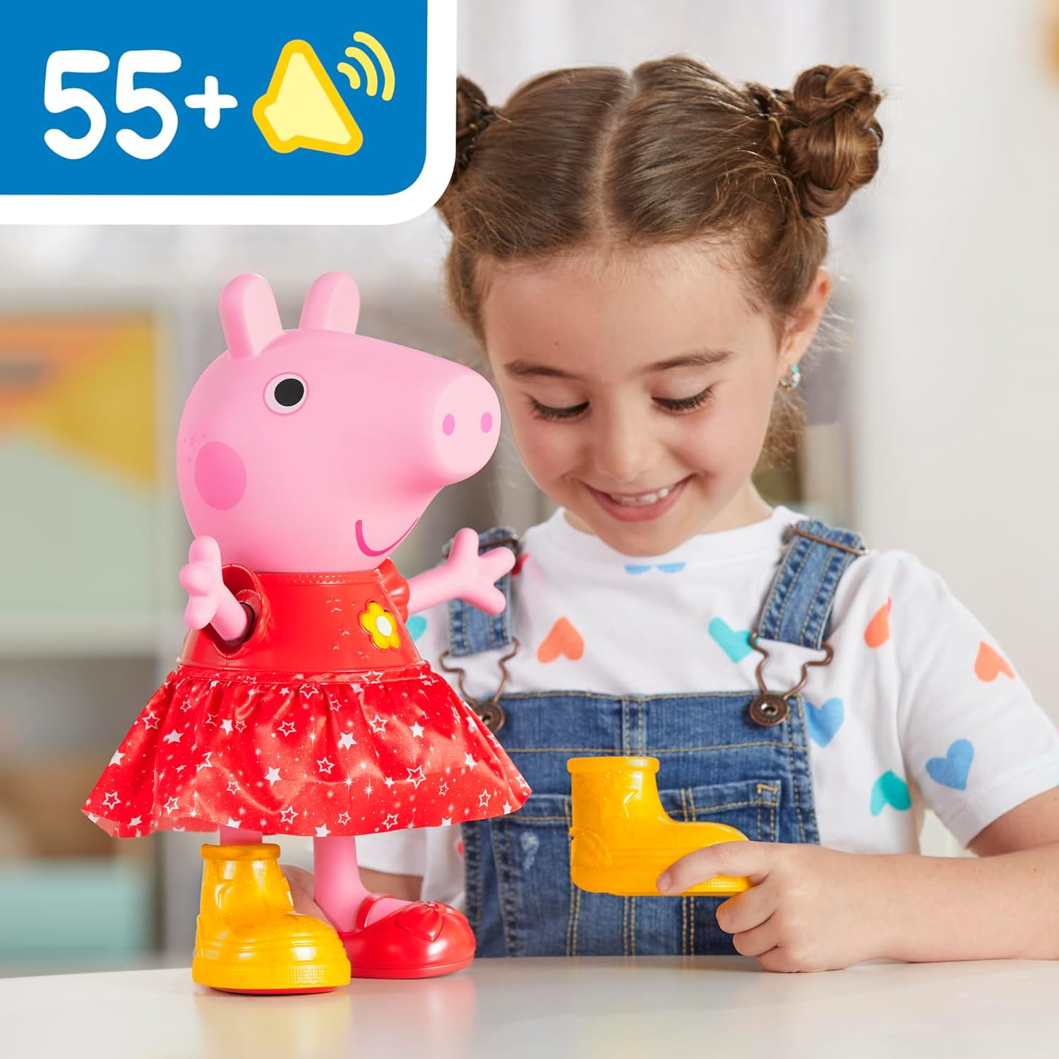 Peppa Pig Peppa&rsquo;S Muddy Puddles Party Singing and Dancing Doll, Interactive Electronic Preschool Toys, Learning Toy for Boys & Girls Ages 3+ image number 1