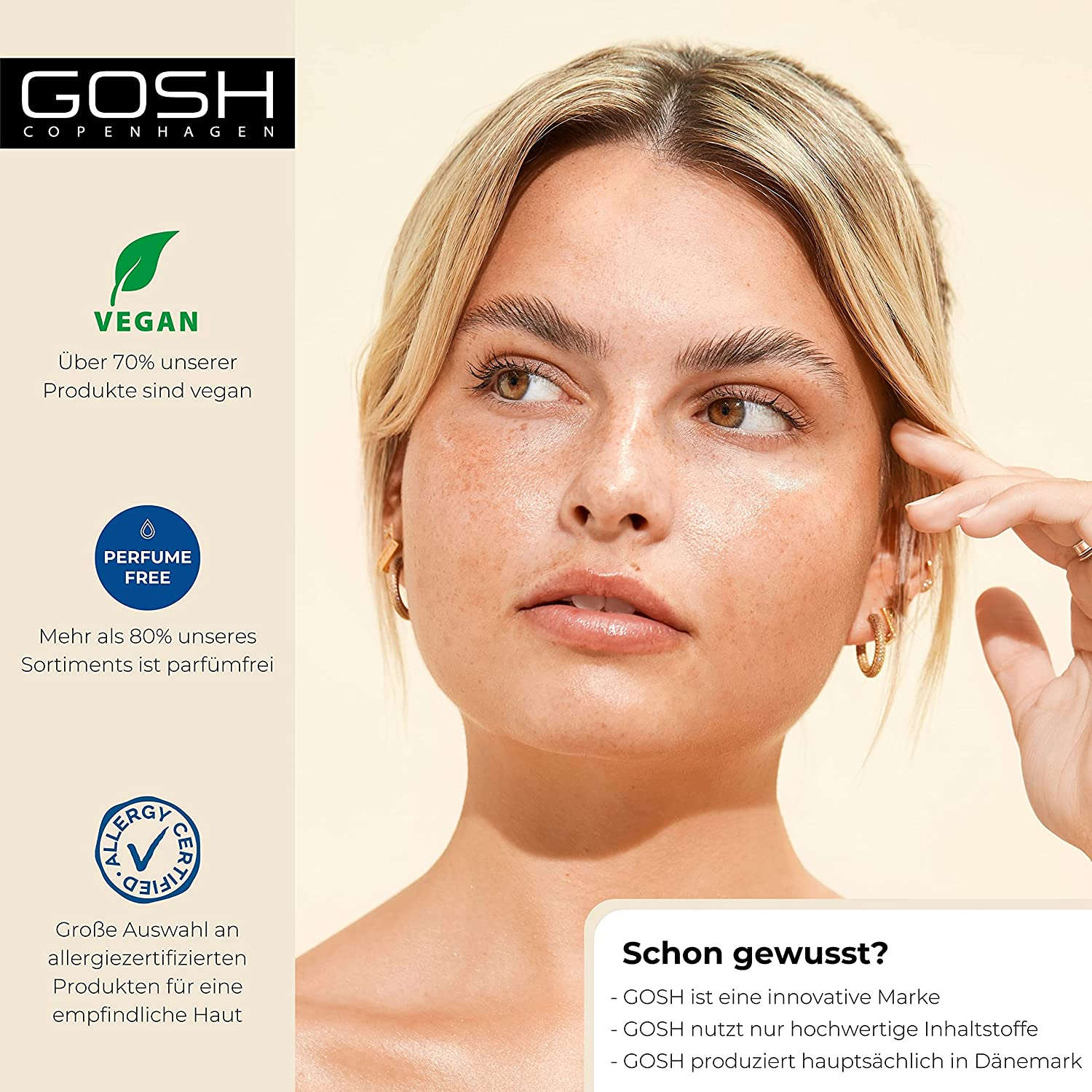 GOSH Velvet Touch Foundation Primer Classic | Nourishing Base for Your Makeup | for Even & Soft Skin for Uneven & Deep Pores | Colourless & Odourless | Vegan & Fragrance Free | 30 Ml image number 6