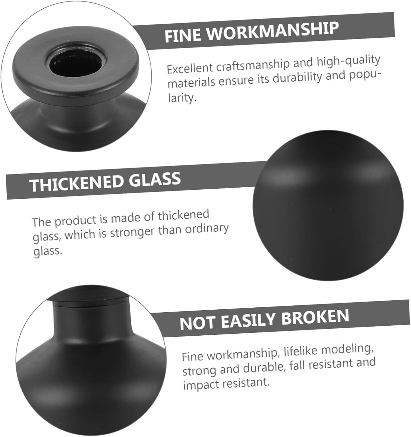 Yardenfun Aroma Glass Bottles Set 2Pcs 100Ml Black Frosted Refillable Essential Oil Diffuser Containers for Home Aromatherapy Room Fragrance Decor image number 3