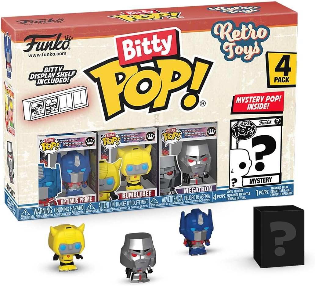 FUNKO Bitty POP!: Retro Toys - Transformers 4-Pack image number 6