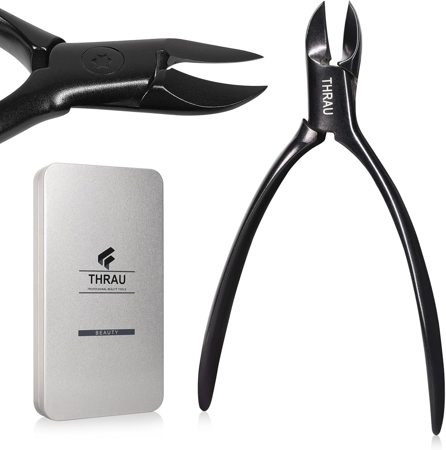 THRAU Toe Nail Clipper for Ingrown or Thick Toenails, Nail Cutter Podiatrist Toenail Trimmer for Manicure, Pedicure image number 2