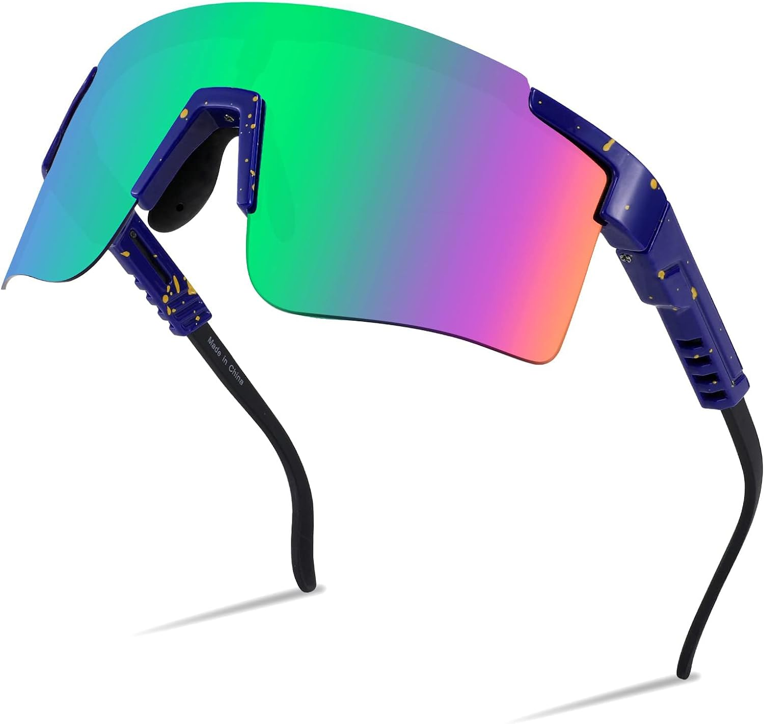 FEISEDY Sports Sunglasses for Women Men, UV400 Protection Outdoor Cycling Running Biking Sports Goggles