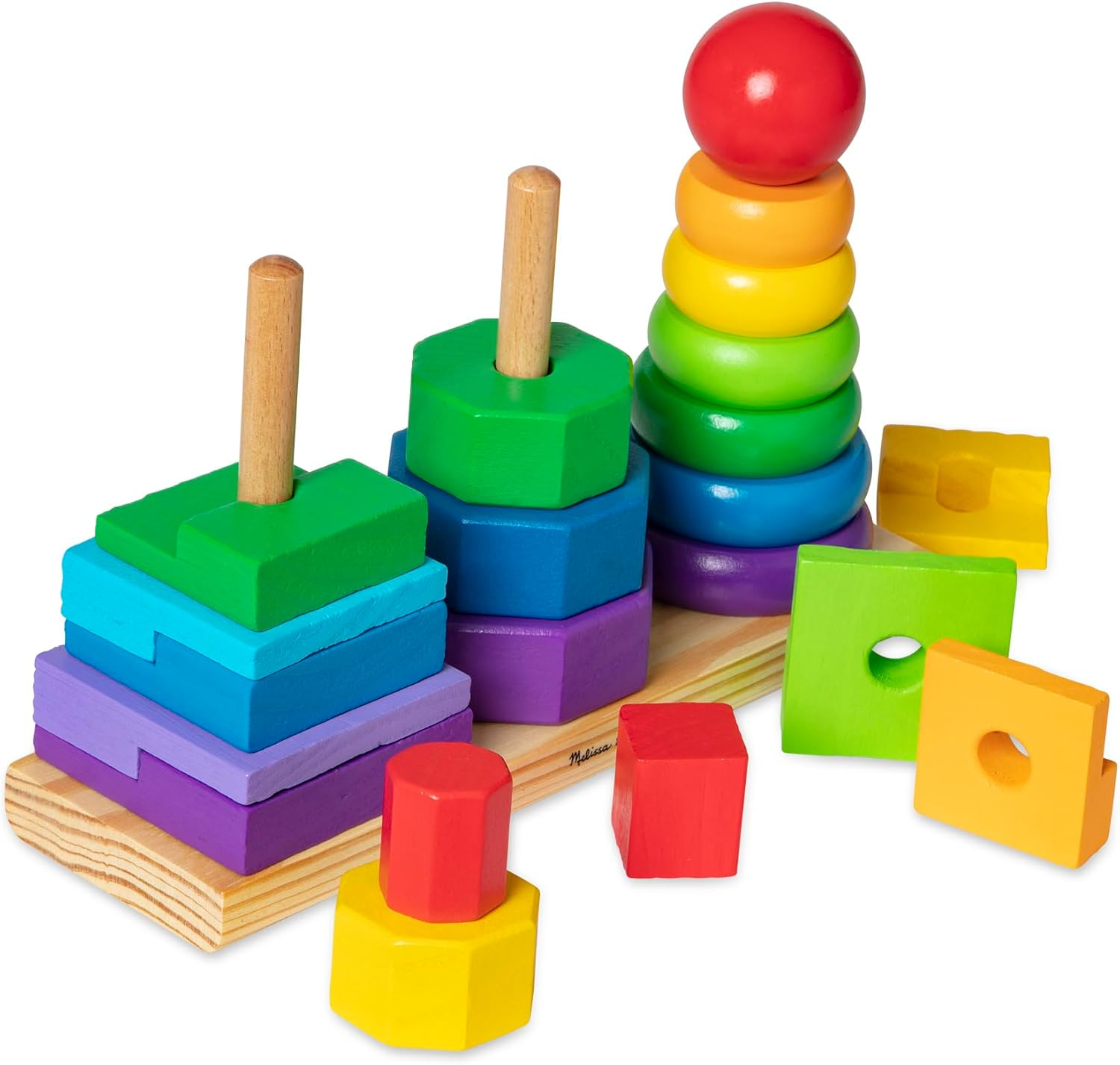 Melissa and Doug - Geometric Stacker image number 6