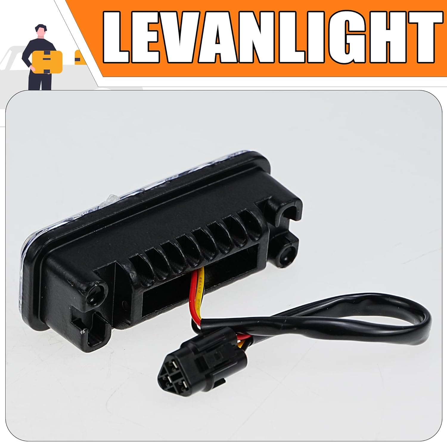 2-Pack Universal Super Bright LED Daytime Running Lights (DRL) for Cars, Trucks, Suvs &ndash; 6000K Daylight White, 12V 24V Compatible, IP67 Waterproof, Easy Installation, Durable ABS Housing image number 5