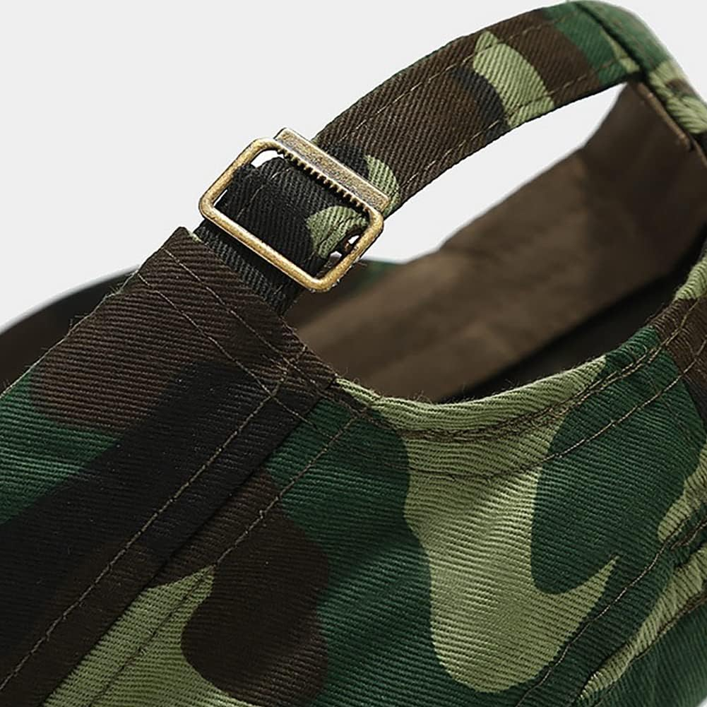 XYIYI Unisex Cotton Basic Cadet Army Cap Everyday Military Style Hat - Camo1 image number 6