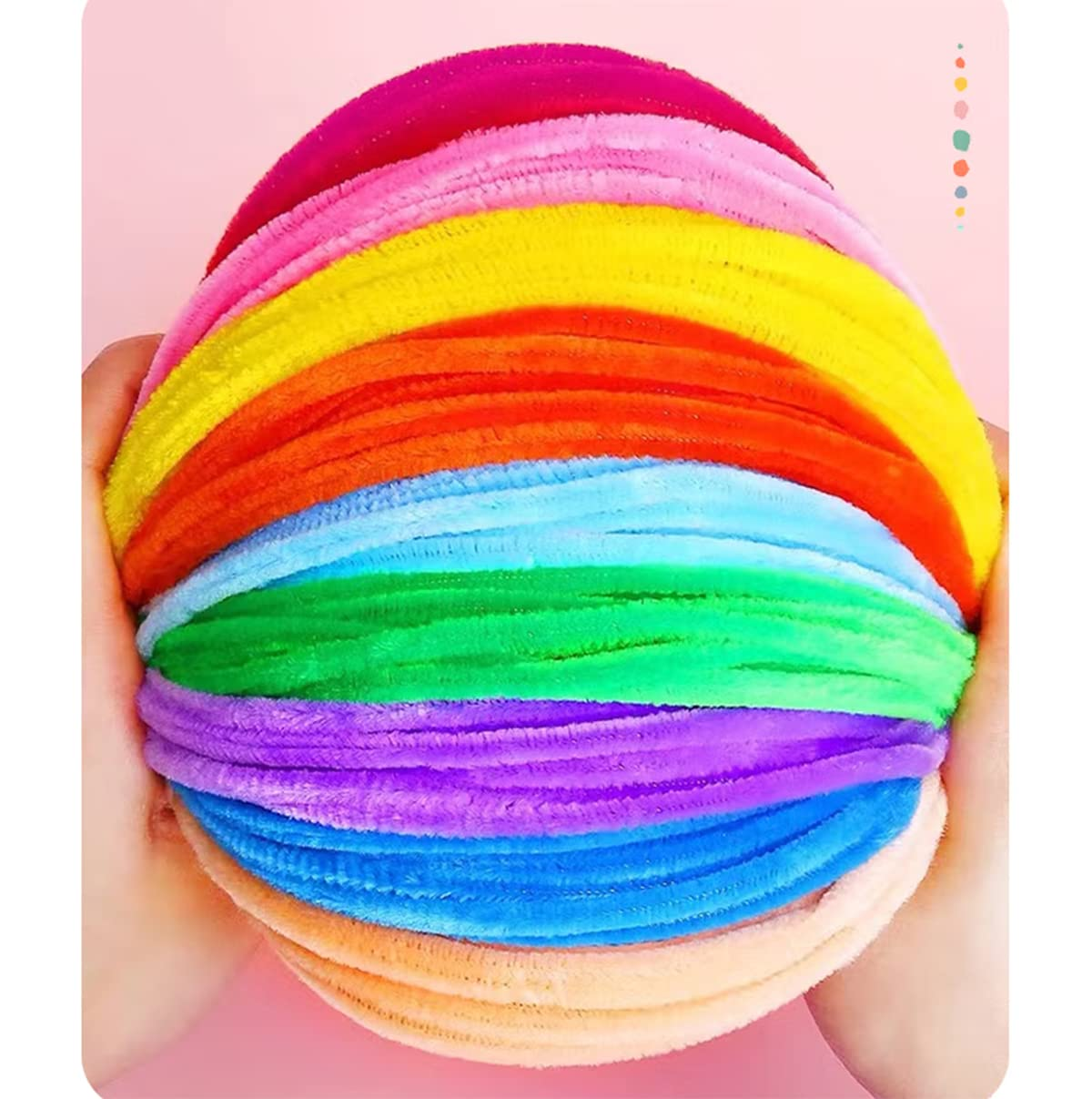 100 PCS Pipe Cleaners Craft Supplies Multi-Color Chenille Stems with Wiggle Eyes Pom Poms for Kid'S Art and Craft Projects Creative DIY Christmas Decorations