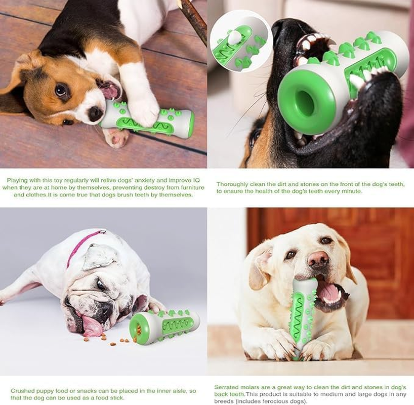 2024 Best Dog Chew Toothbrush, 360&deg; Dog Toothbrush Chew Toy, Pet Dog Chew Toys Teeth Cleaning Oral Toothbrush Rubber Bone, Molar Chew Provides a Deep Clean Teeth Puppy Dental Care, (3 PCS) image number 6