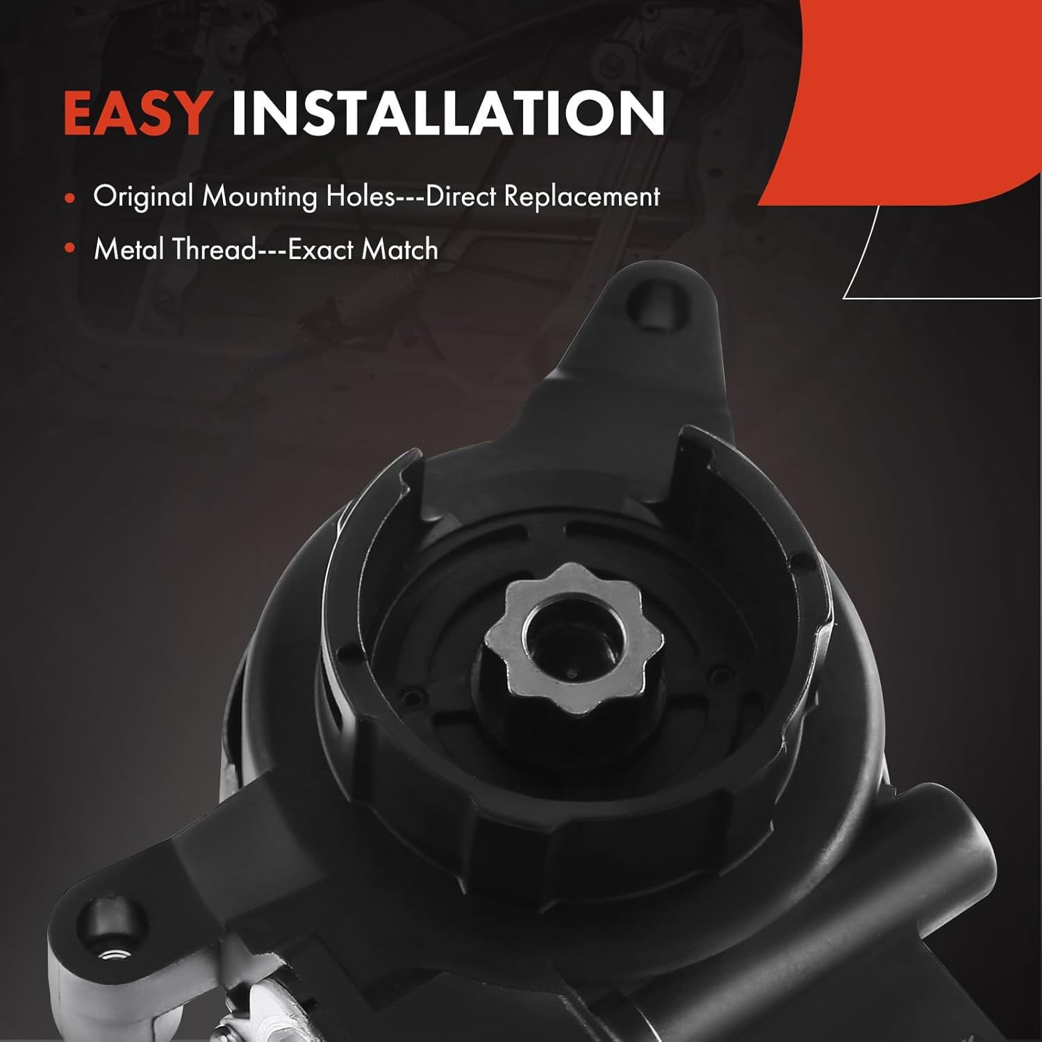 A-Premium Front Left Power Window Lift Motor Compatible with Acura RL 2005-2012, TSX 2004-2008 & Honda Accord 2003-2007 Sedan 4-Door, Driver Side, with Anti-Pinch, Replace# 72250SDAA01, 72250SECA01 image number 2