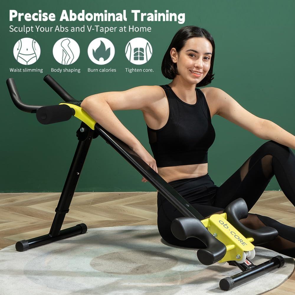 Leikefitness Height Adjustable Ab Trainer Abdominal Whole Body Workout Machine Waist Cruncher Core Toner Leg Thighs Buttocks Shaper with LCD Monitor AB9380 image number 3