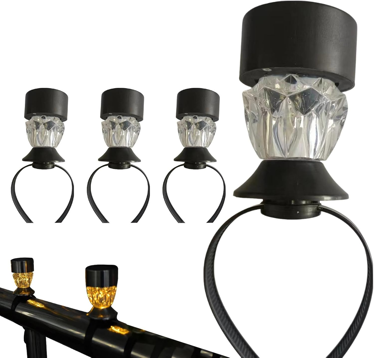 Solar Framed Pool Light | Led Fence above Ground Pool Lights - Framed Pool Solar Lighting, Frame Pool Night Lamp Outdoor Decor - Colorful Light image number 5