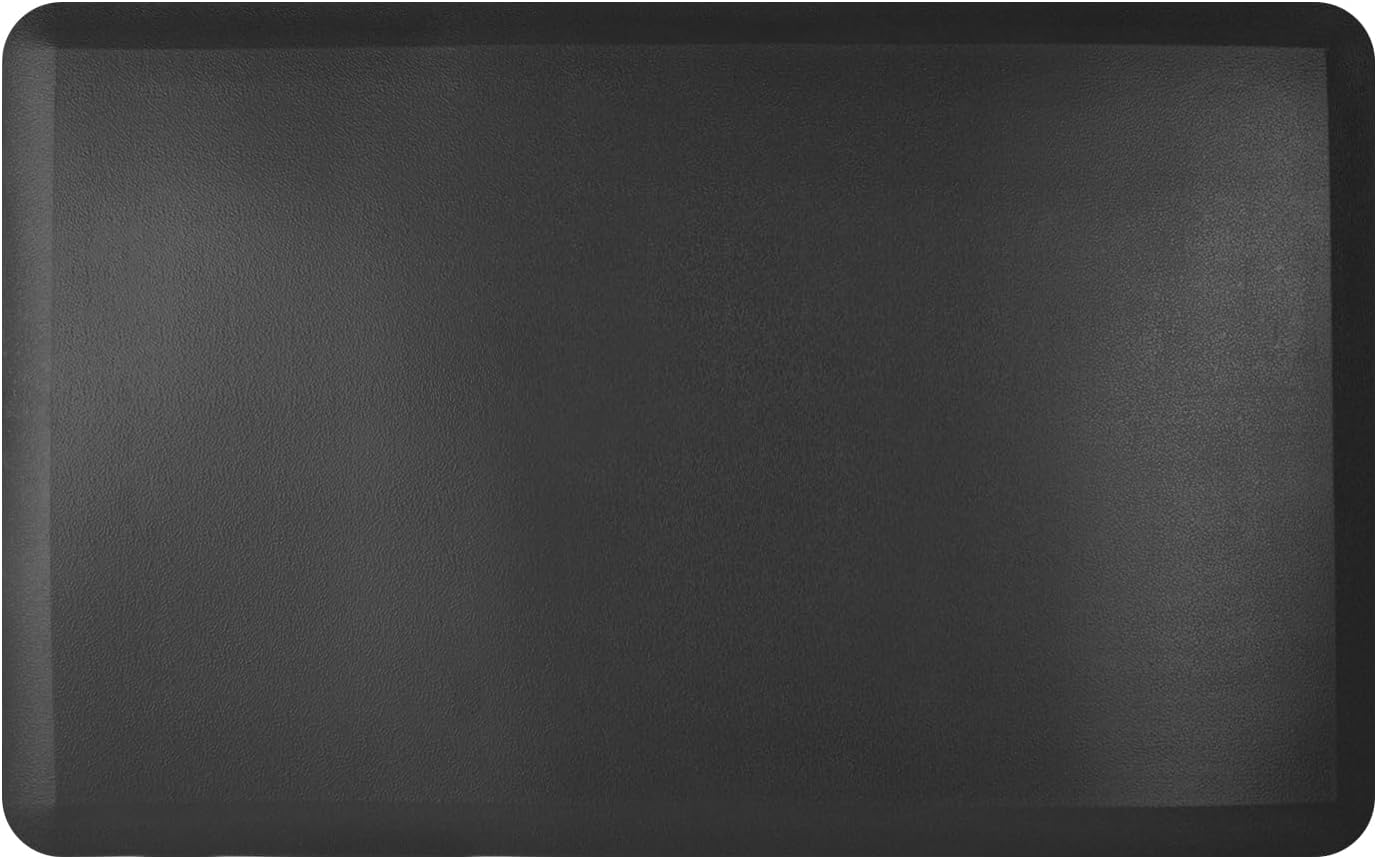 Art3D anti Fatigue Mat Kitchen, Non-Slip Cushioned Kitchen Mats Comfort Standing Desk Mats for Kitchen, Floor, Office, Sink, Laundry, 71X44X1.2 CM, Black