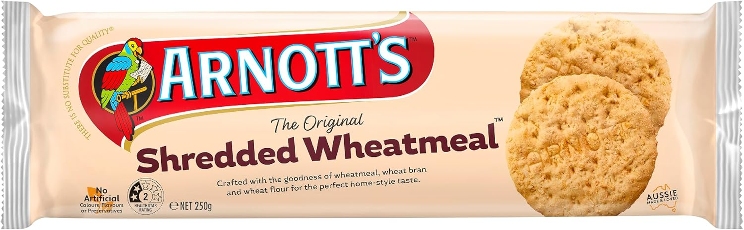 Arnott'S Shredded Wheatmeal Plain Biscuits 250G image number 5
