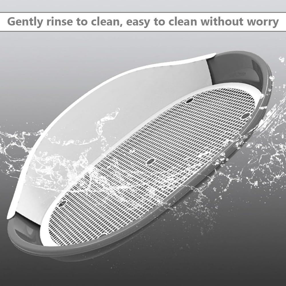 Dog Potty Tray, Indoor Puppy Toilet, Nonslip Doggy Bathroom, Non-Slip Design with Raised Edges, Durable Pooch Potty Tray for Small, Medium & Large Pets image number 4