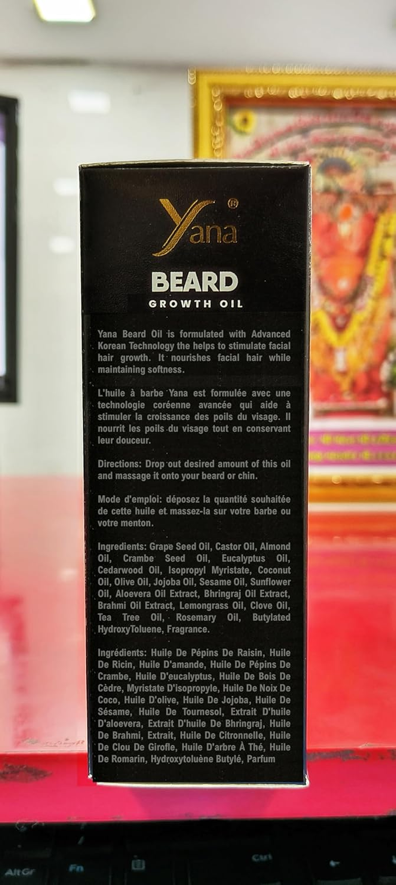 Yana Beard Growth Oil More Beard Growth Natural Oils Including Jojoba Oil Vitamin Nourishment & Strengthening Yana Beard Oil for Men Yana Beard Oil for Growing Beard Faster by Korean Technology image number 2