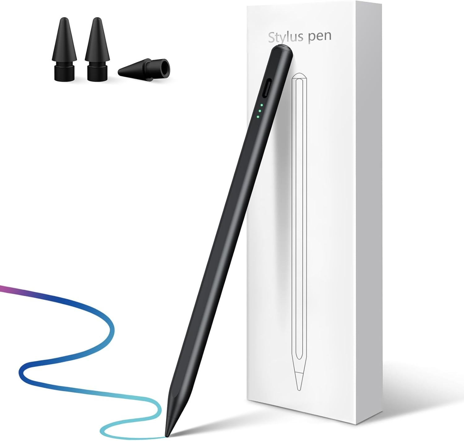 Stylus Pen for Ipad 2025-2018 with 13 Mins Fast Charge,Tilt Sensor Palm Rejection Pencil for Ipad 10/9/8/7/6Th,11Th A16,Air 11/13" M2/M3,Pro 11/13" M4/M5,Pro 12.9",Air 5/4/3,Mini 7/6/5