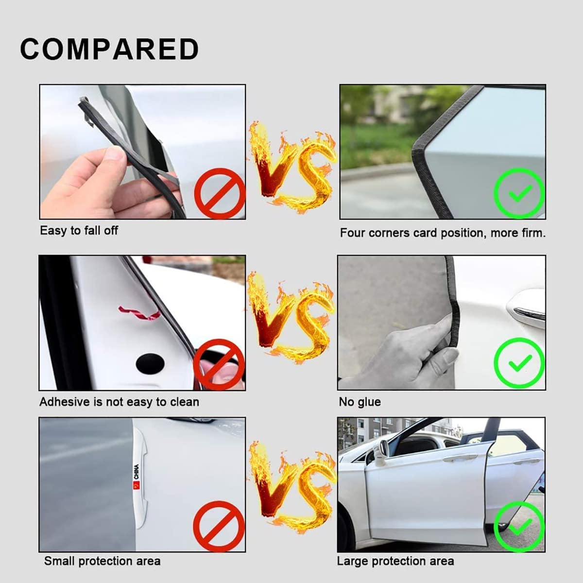 Uandhome Car Door Edge Guards, 5M U Shape Car Door Edge Protector Guard Rubber Anti-Collision Rubber Clips Trim Seal Lining Protect Fit for Most Car image number 6