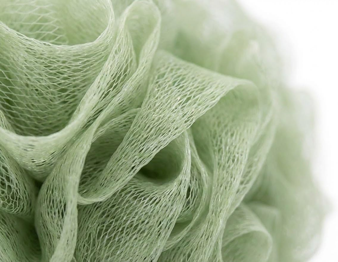 (Green) - SPHTOEO Bath Shower Sponge Loofahs Mesh Pouffe Shower Bath Ball Brush (Green) image number 4