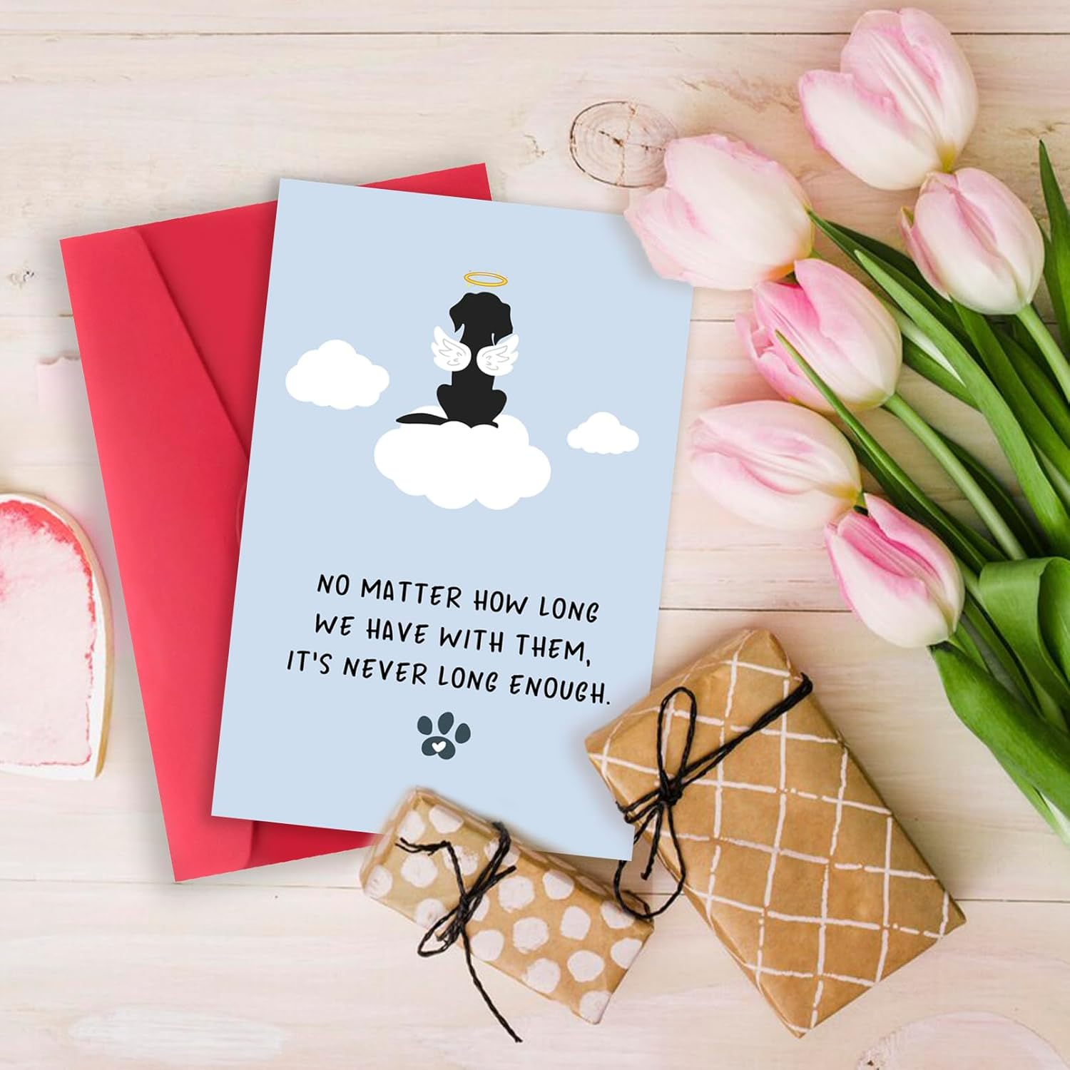 Dog Sympathy Card, Cute Pet Loss Cards, Dog Memorial Sympathy Gifts for Loss of Pet, Condolence Card for Pets Owner Lover, Doggy Bereavement Ideas for Family Friends Husband Wife - 14 image number 5