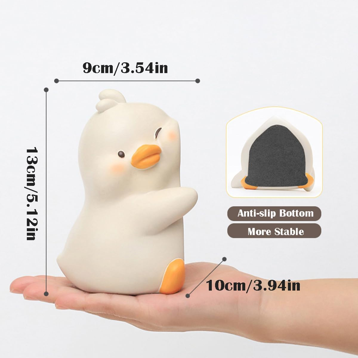 Cute Hug Ducks Decorative Bookends, Unique Book Ends to Hold Books Creative Resin Book Holder Stopper for Home Office Desk Bookshelf Decoration