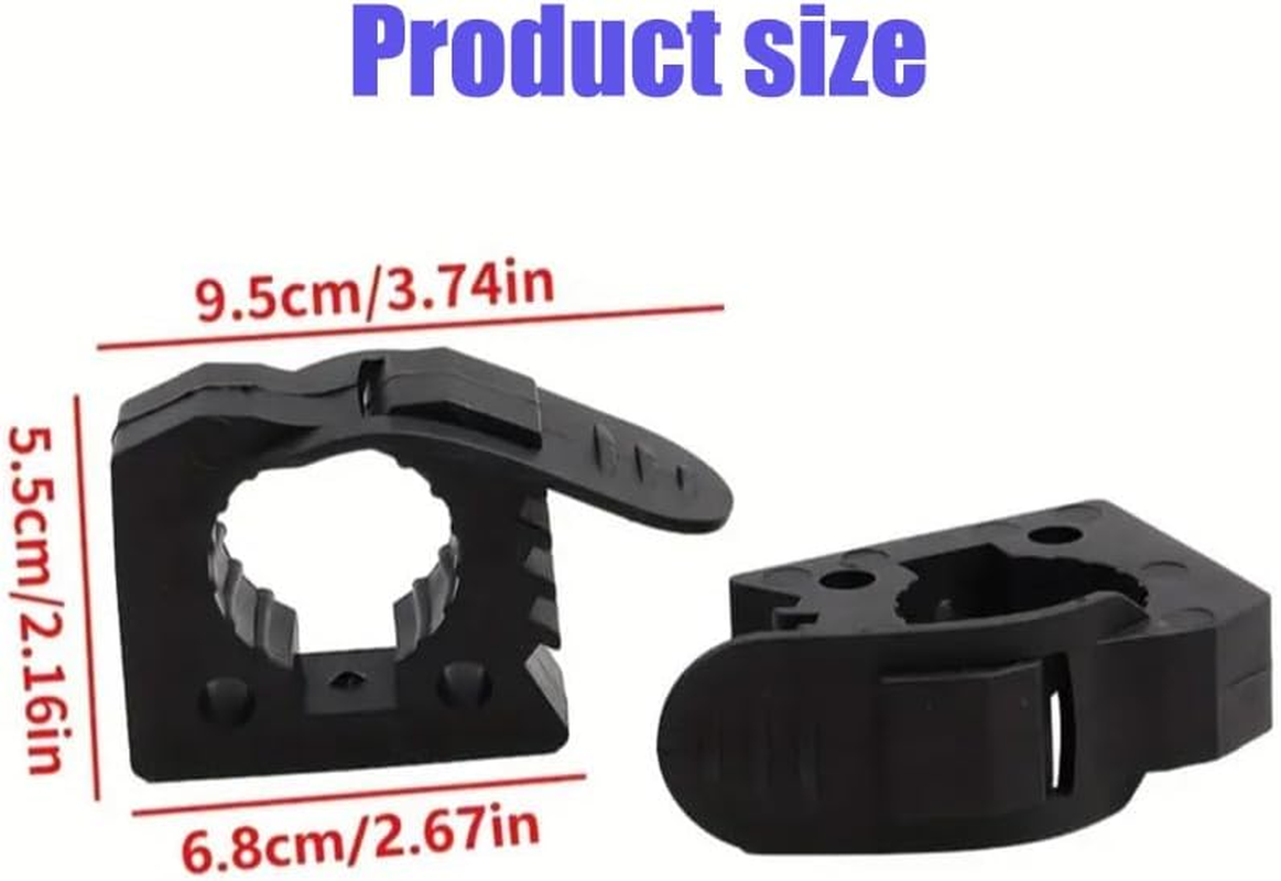 2Pcs Adventure Shovels Bracket,From 1" - 1-1/2" in Diameter Tools,Used by Vehicle on Off-Road Vehicles, Utvs Quick Fist Clamp - Rubber Shovel Holder Mount (2) image number 1
