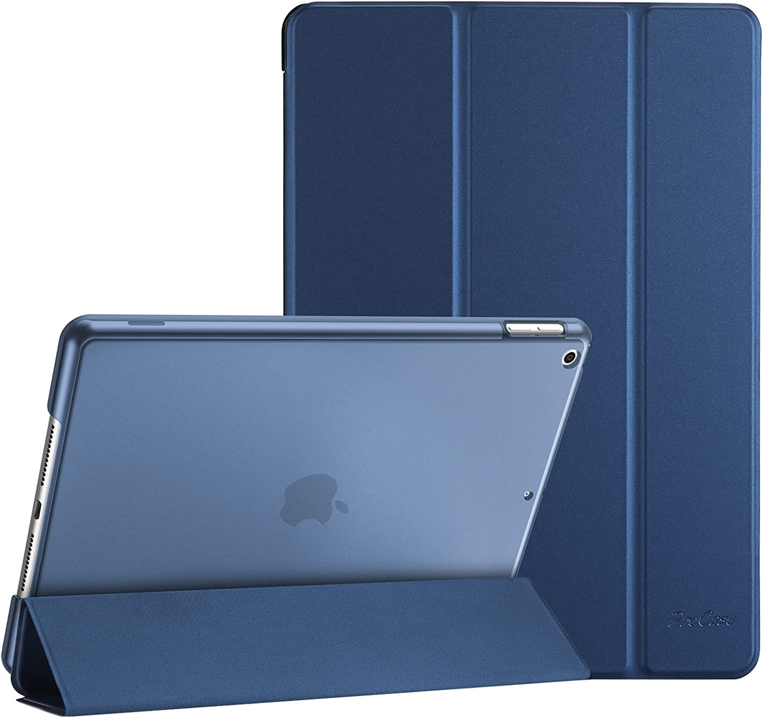 Procase Ipad 10.2 Case 9Th Gen 2021/ Ipad 8Th Gen 2020/ 7Th Gen 2019, Slim Stand Hard Back Shell Protective Smart Cover Case for 10.2 Inch Ipad 9/8/7 -Darkblue - Antiquemoss image number 6