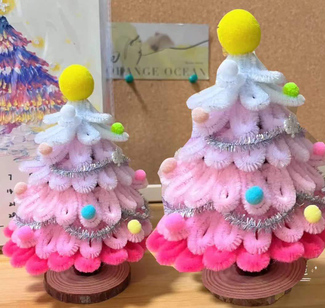 100Pcs Pink Pipe Cleaners Chenille Stem for DIY Crafts,Arts,Wedding,Home,Party,Valentine'S Day Holiday Decoration 6 Mm X 12 Inch - 100Pcs Brown image number 4