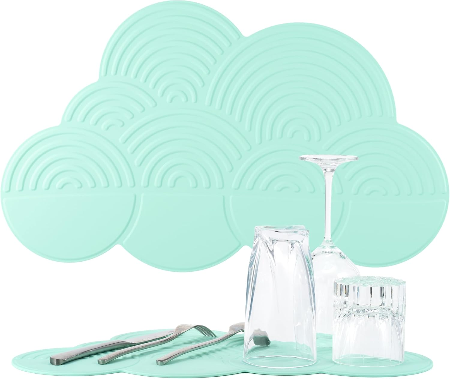 Li&Zhao Dish Drying Mats for Kitchen Counter - Dish Mat Drying Kitchen Mat Silicone Drying Mat Silicone Mats Dish Rack Mat Dish Drainer Mat image number 1