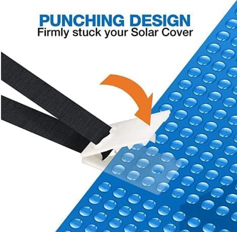 Pool Cover Roller Solar Blanket Swimming Reel Adjustable Thermal Ease of Use Convenience Durability Heavy-Duty Efficient Energy-Saving Versatile Lightweight Corrosion-Resistant (Straps) image number 2