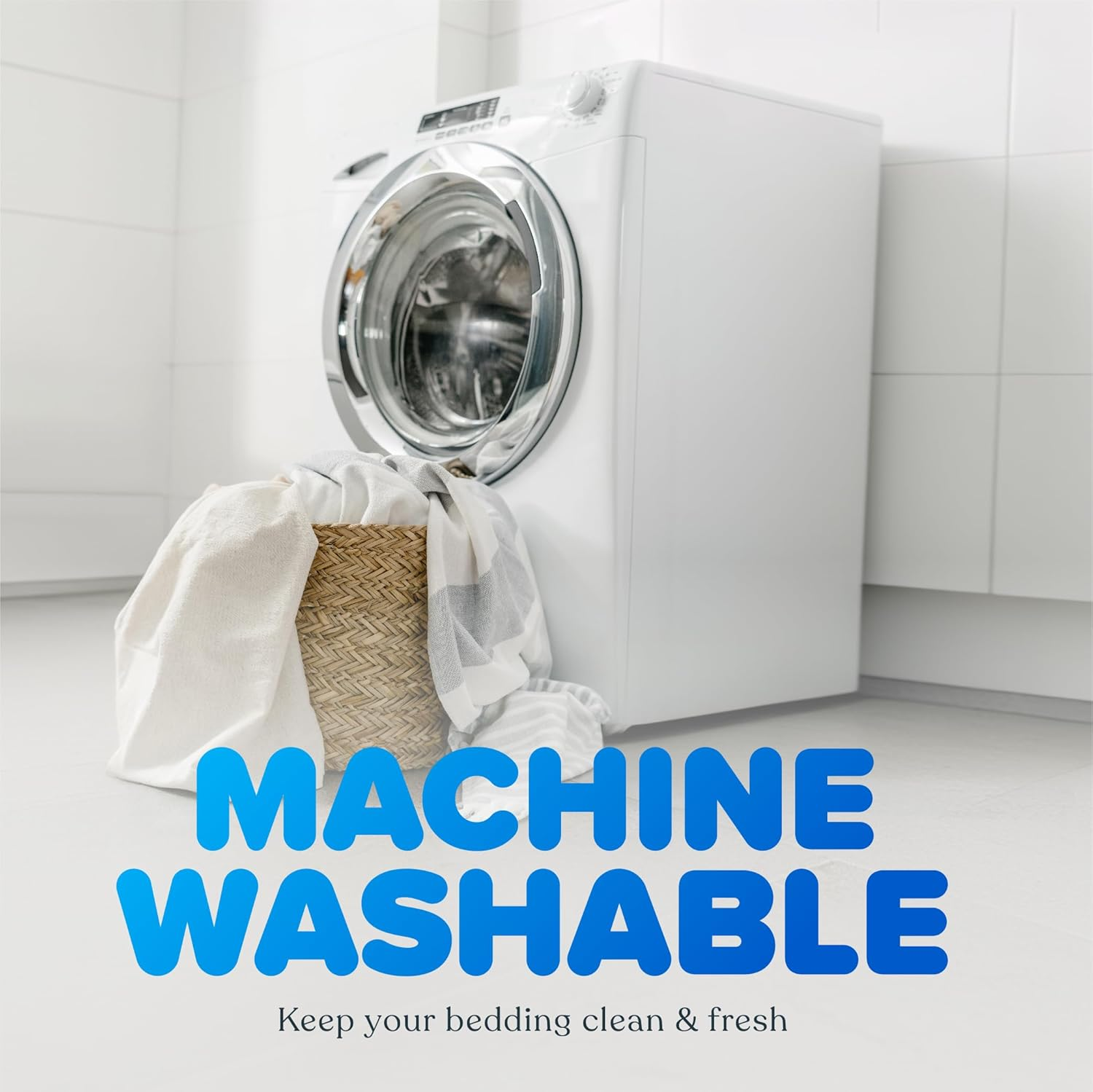 Tontine Reversible Coolmax Quilted Mattress Topper, Queen &ndash; Cooling Summer Side with Moisture-Wicking Fabric & Warm Winter Side &ndash; Soft Ultrafibre Polyester Fill &ndash; 50Cm Fitted Skirt &ndash; Machine Washable image number 3