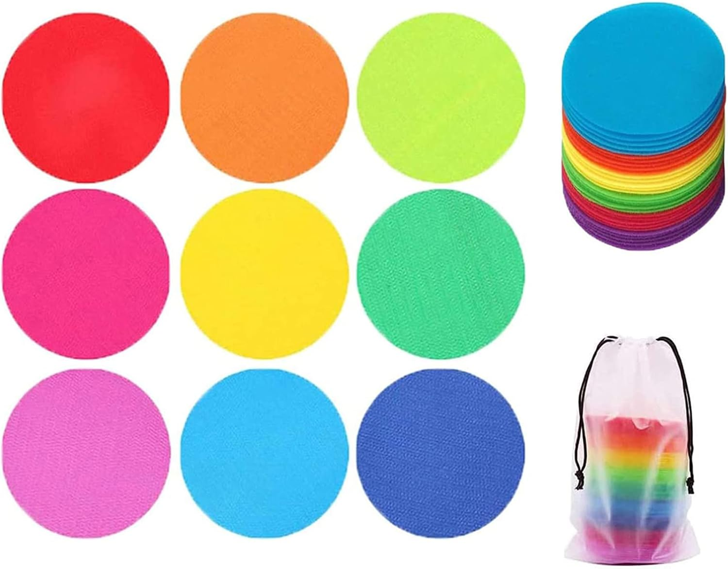 Carpet Spots, Markers Carpet Circles, Carpet Dots Markers for Preschool, Kindergarten Social Distancing, for Classroom Decoration(90 Pcs) image number 4