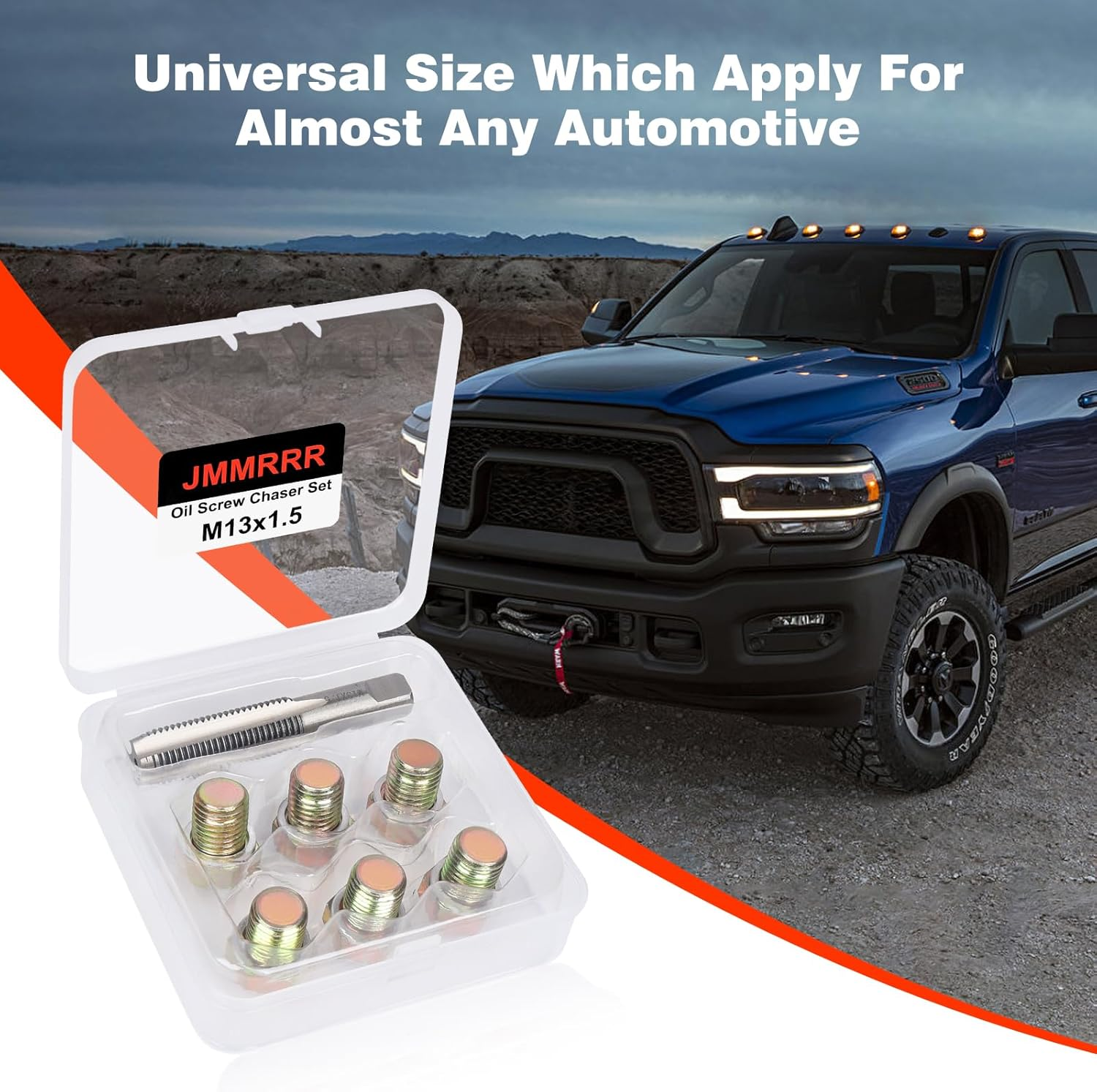 Oil Drain Plug Tap Thread Repair Kit M13 X 1.5MM Oil Pan Screws Rethread Tool Oil Drain Plug Thread Repair Tool Kit image number 3