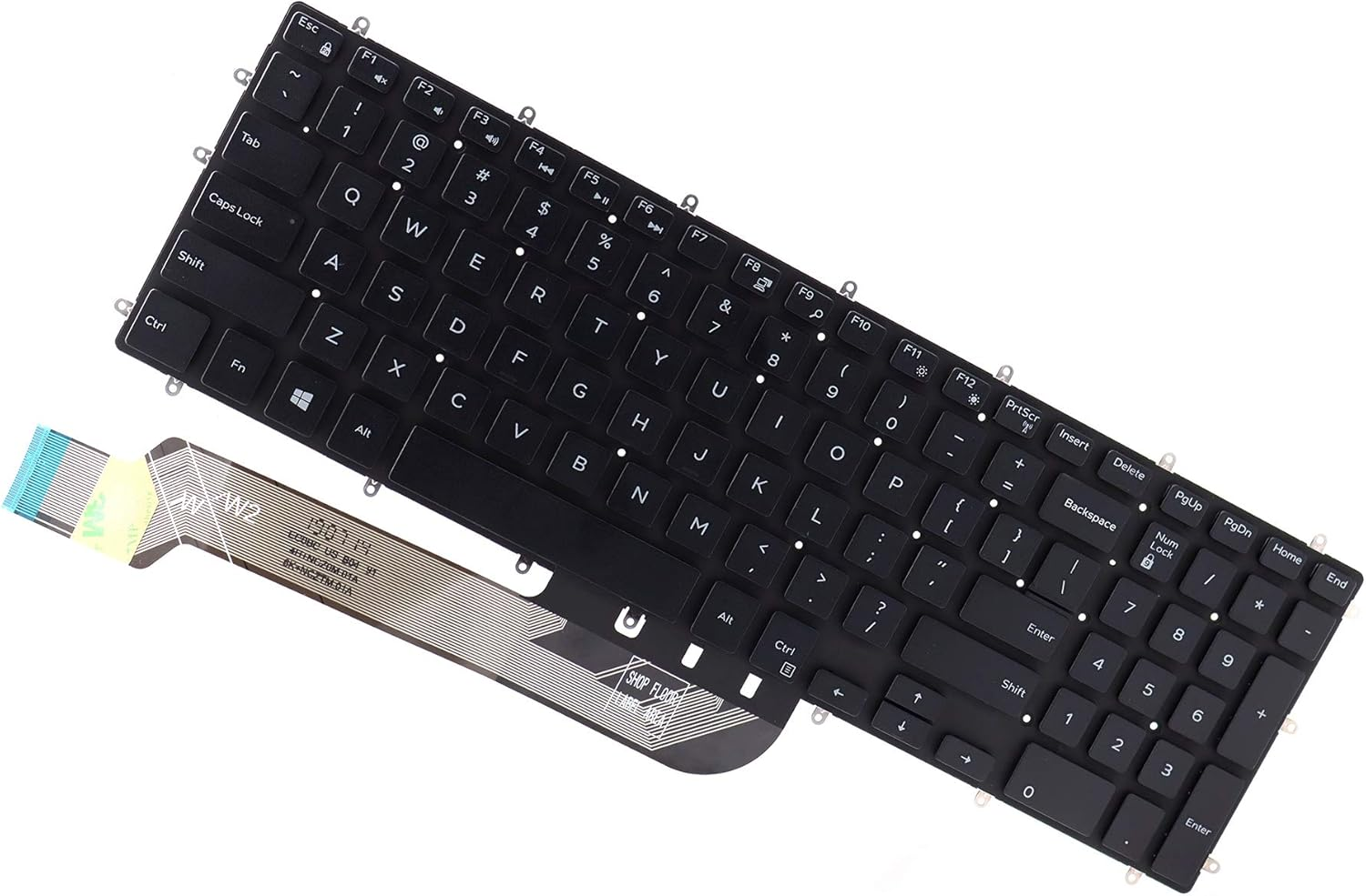 Deal4Go US Keyboard (No Backlit) Replacement for Dell Inspiron 15 5565 5567 5570 5575 5587 5765 5767 5770 5775 7566 7567 7568 7577 7588 7773 7778 7779 image number 3