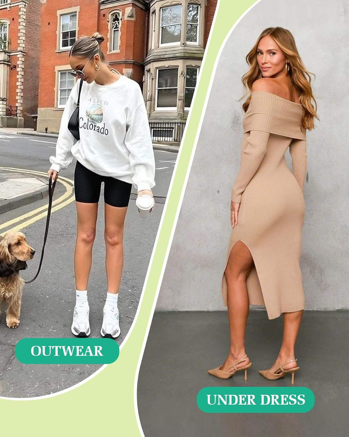 Yeug Biker Shorts for Women with Pockets &ndash; 5" High Waisted Tummy Control Soft Workout Yoga Running Gym Shorts image number 1