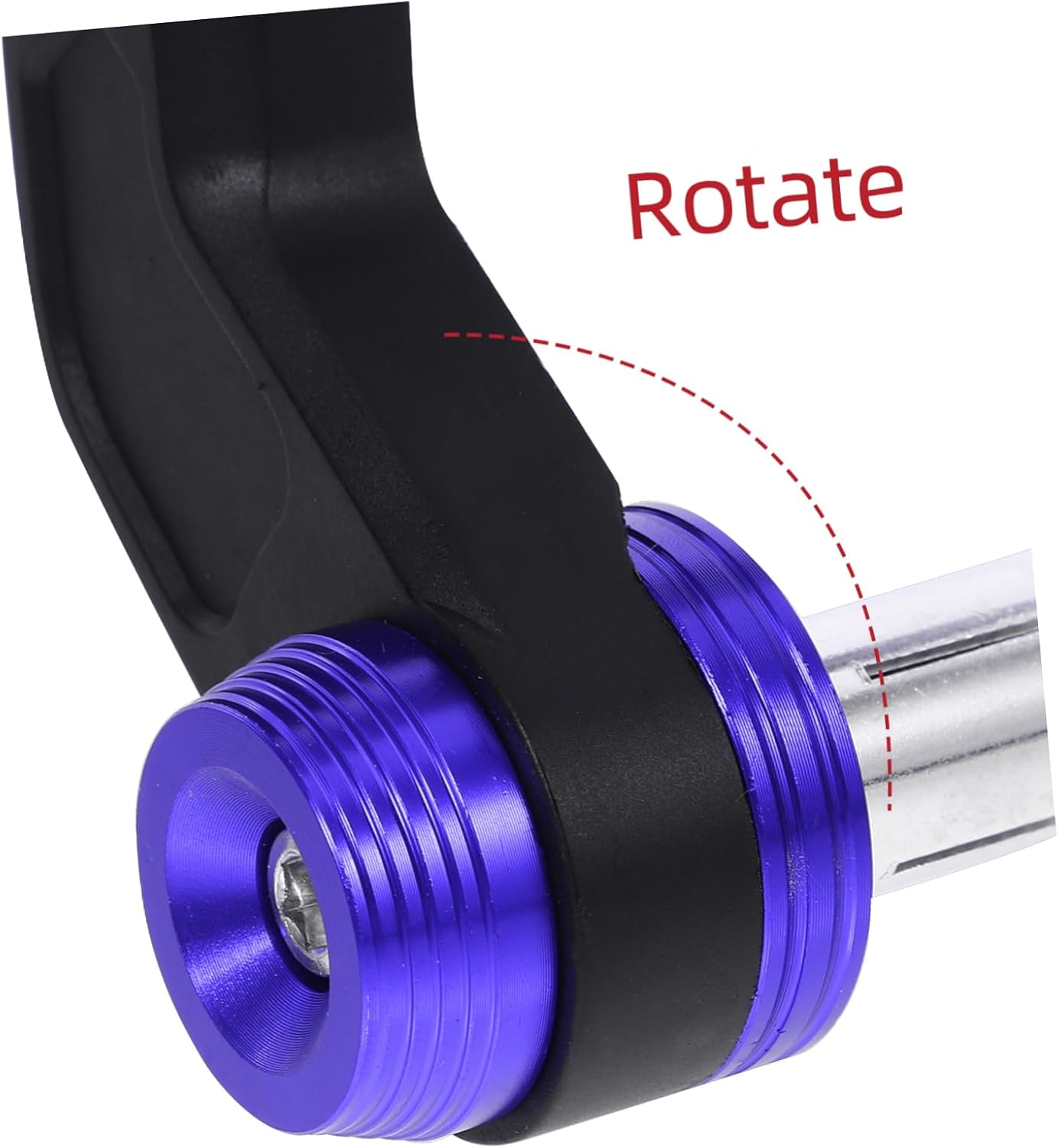 2Pcs Motorcycle Handguards Wind Protector Blue Handlebar Guards Universal for Electric Motorcycles Off-Road Riding Protection image number 5