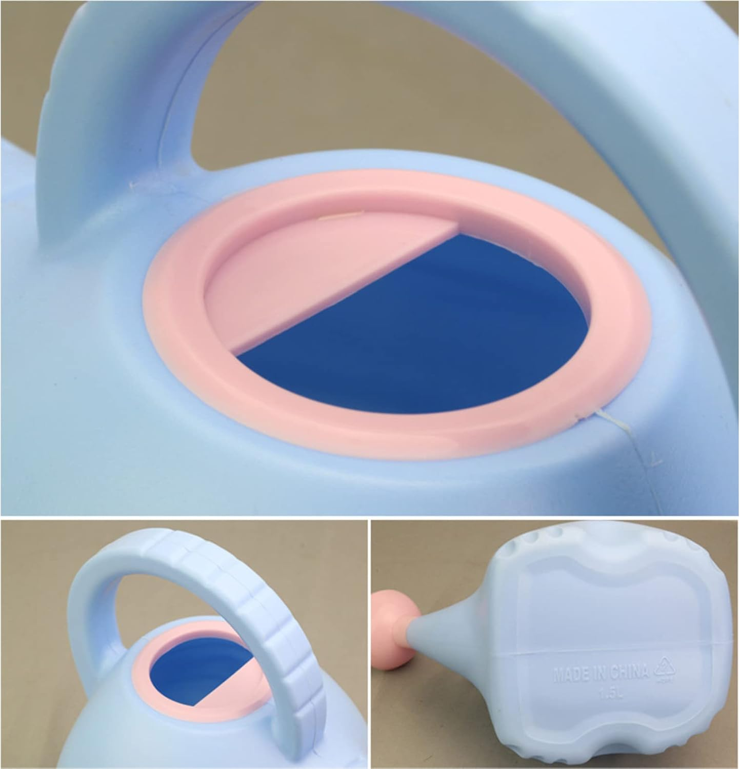 Watering Can, Children Watering Can Gardening Toy 1.5L Elephant Shape Plastic Cute for Home (Blue) image number 2