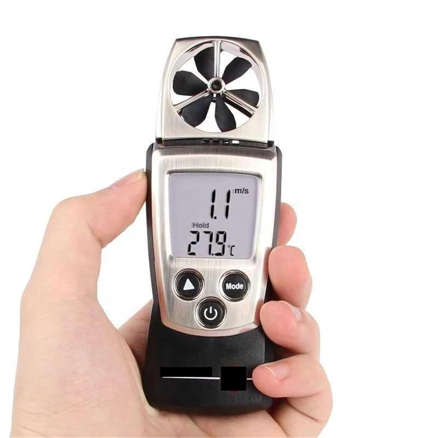 Digital Vane Anemometer Air Speed Velocity/Temperature Meter Tester image number 2