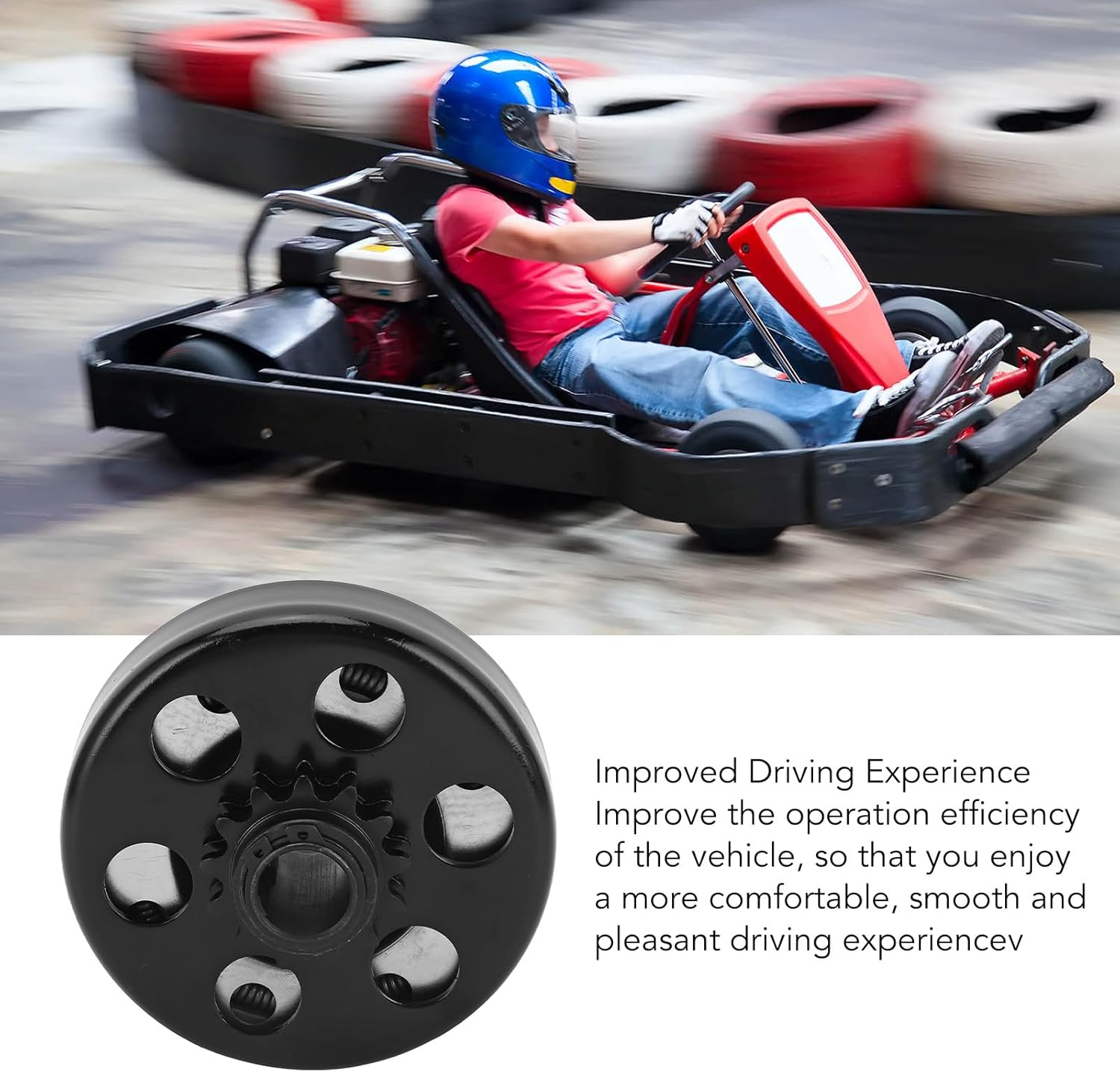 Go Kart 3/4 Inch Bore 13 Tooth for 170F Engine, 428 Chain Centrifugal 13T for Mini Bikes and Go Karts, Lawnmower, Garden Equipment Log Splitters image number 2