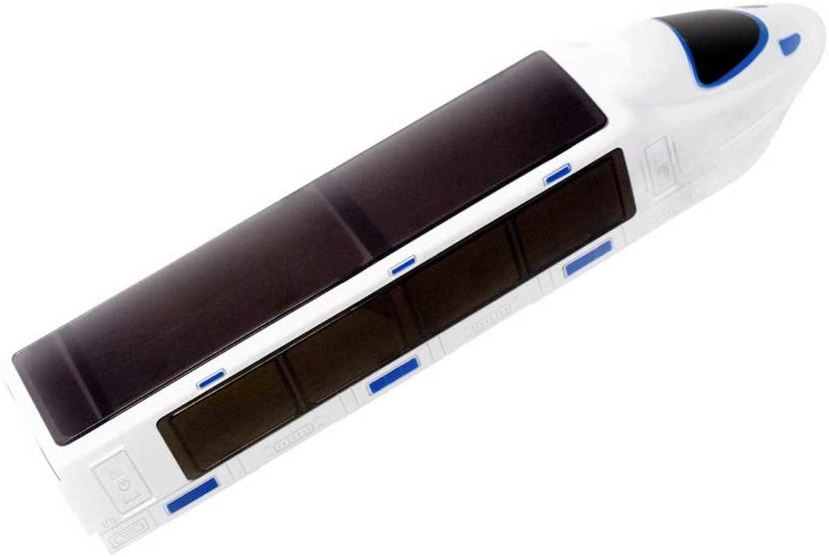 Weofferwhatyouwant Bullet Train - Monorail Electric Toy Train - Beautiful 3D Lightning - Battery Powered with Music - Bumps & Changes Directions on Contact - Fun Addition to Kids Playtime image number 4