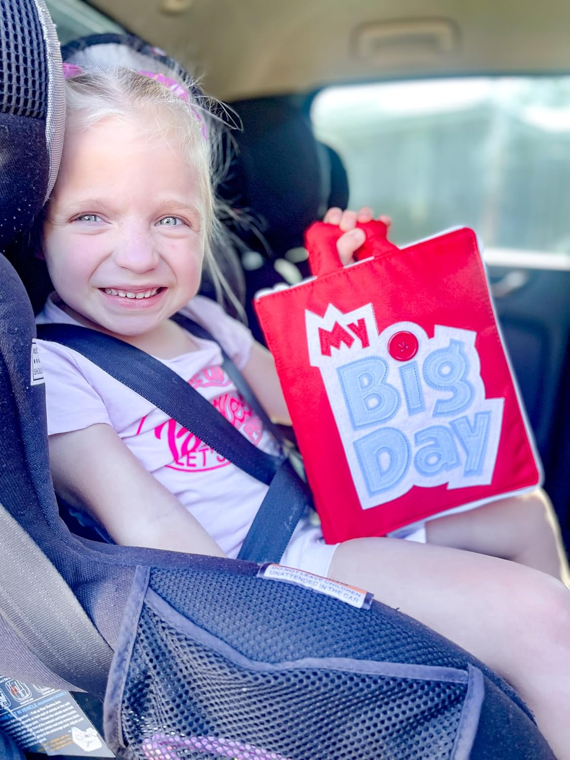 Curious Columbus Quiet Book. My Big Day Activity Busy Book &ndash; Montessori Toy for Toddlers, Educational Toy for Preschool and Early Learning, Toddler Airplane Travel Essentials. (Red) image number 5