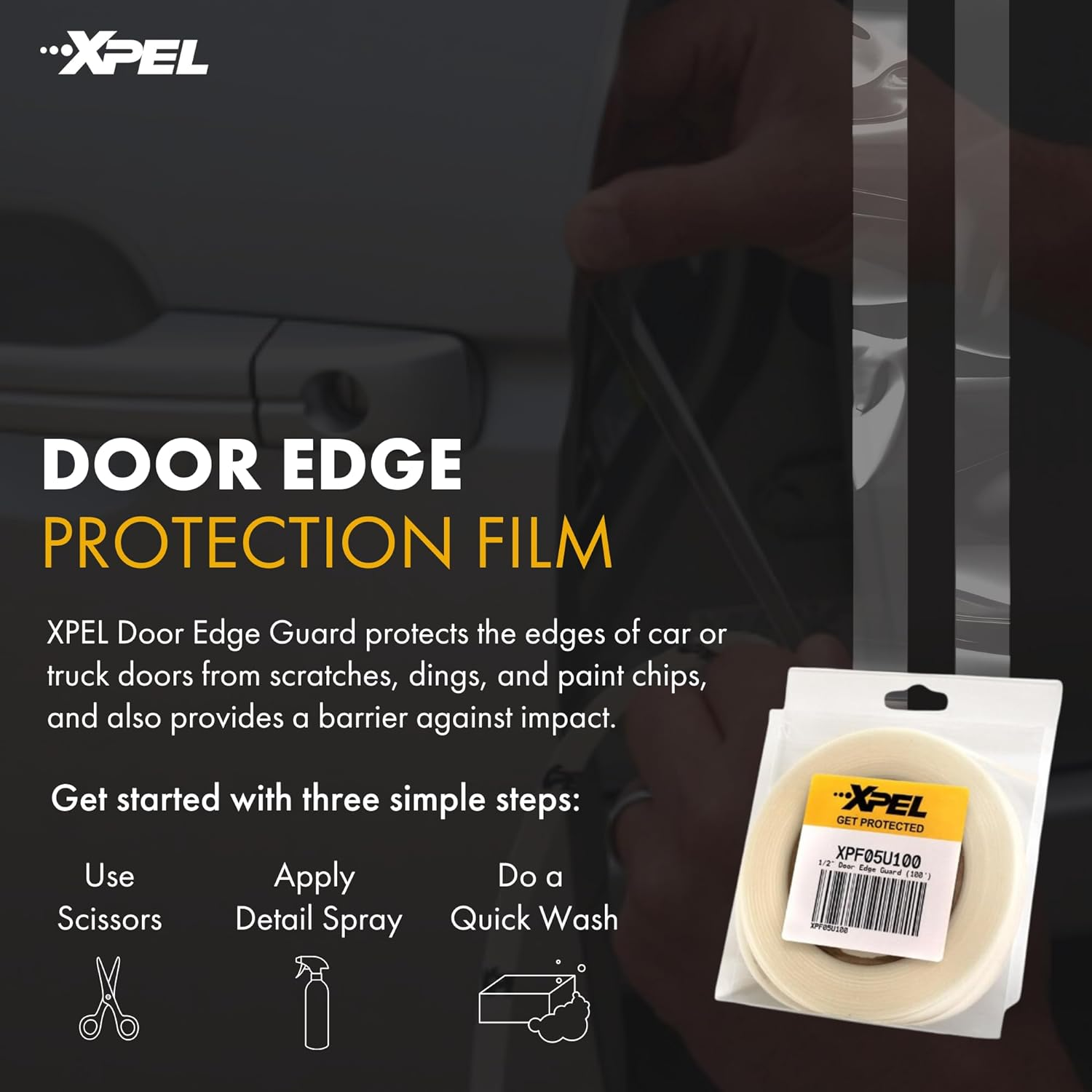 XPEL Door Edge Guard, Clear, 1/2 Inch X 100 Foot image number 4