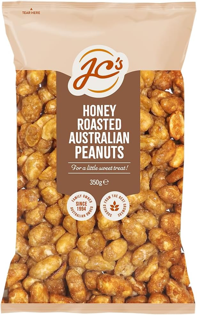 J.C.'S Quality Foods Honey Roasted Australian Peanuts 350G image number 2